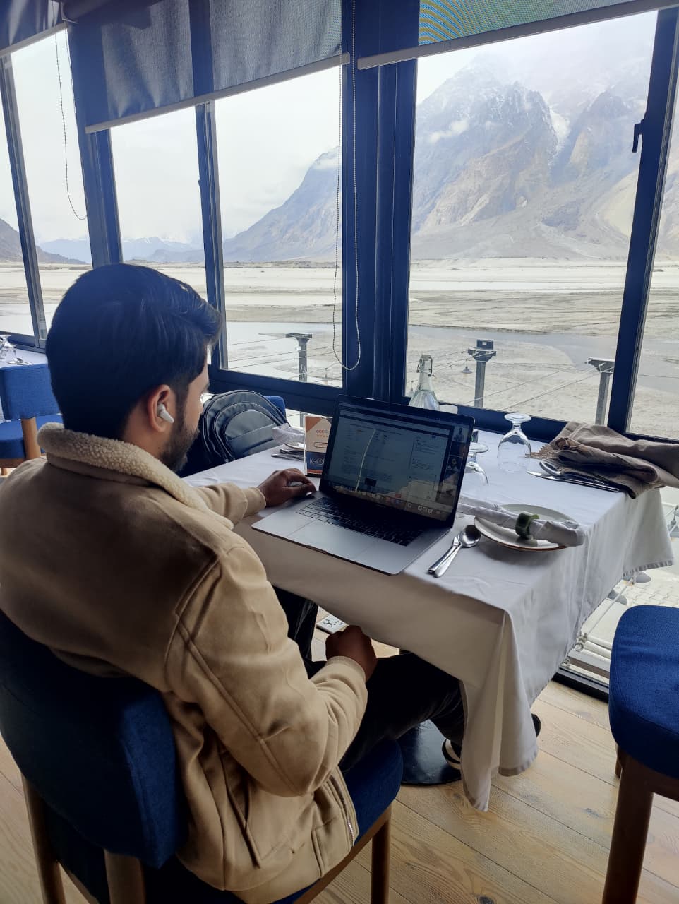 Fawad working remotely